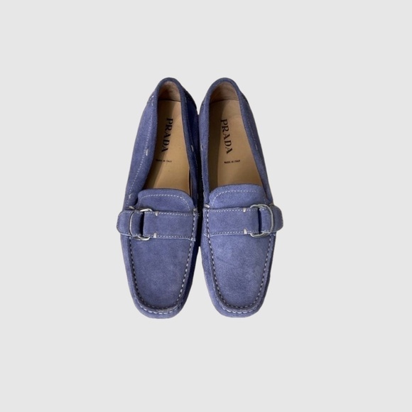 PRADA SUEDE LOAFERS - Picture 1 of 10
